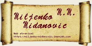 Miljenko Midanović vizit kartica